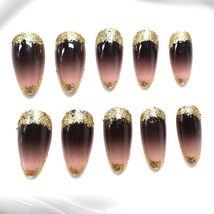 Glittery Ombre Nail Enhancements Kalsten