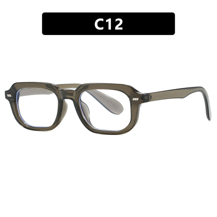 Women’s square sunglasses with high-gloss transparent frame and polarized lenses Kalsten