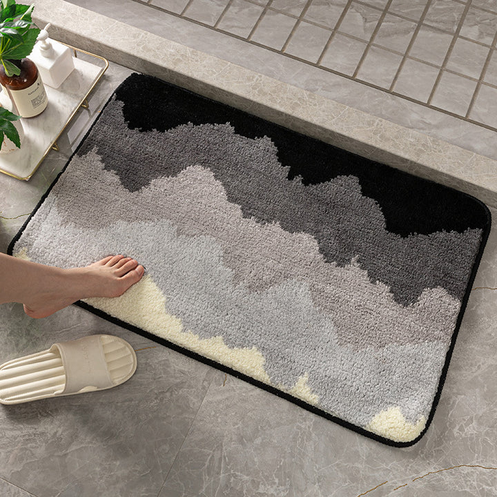 Plush Textured Bath Mat Kalsten