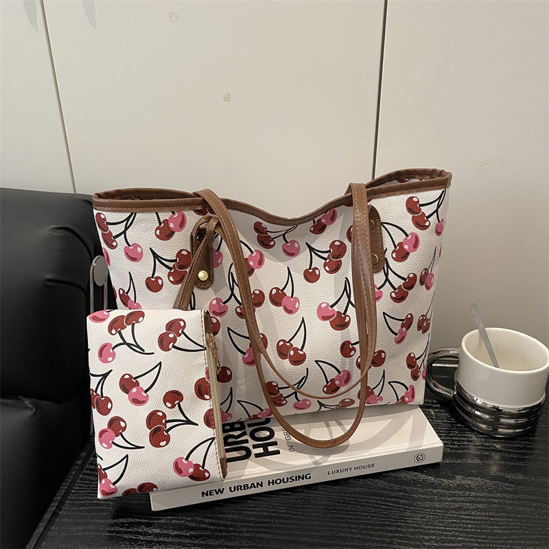 WoWhimsical Cherry Print Tote Bag Kalsten