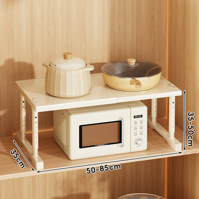 Expandable Adjustable Countertop Appliance Shelf Riser with Height-Adjustable Legs