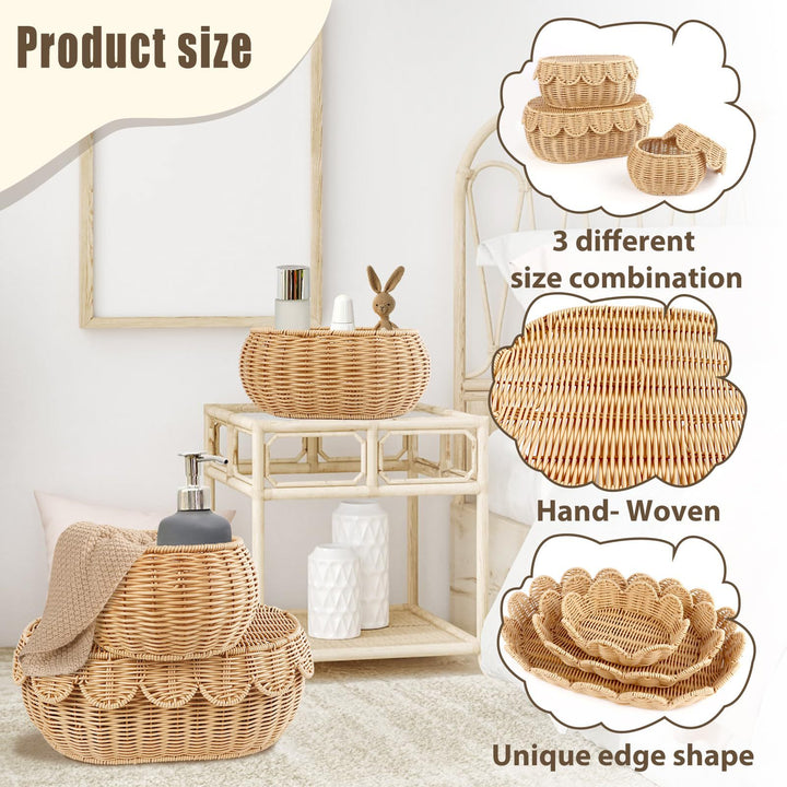 Ornate decoration basket made from natural materials Kalsten