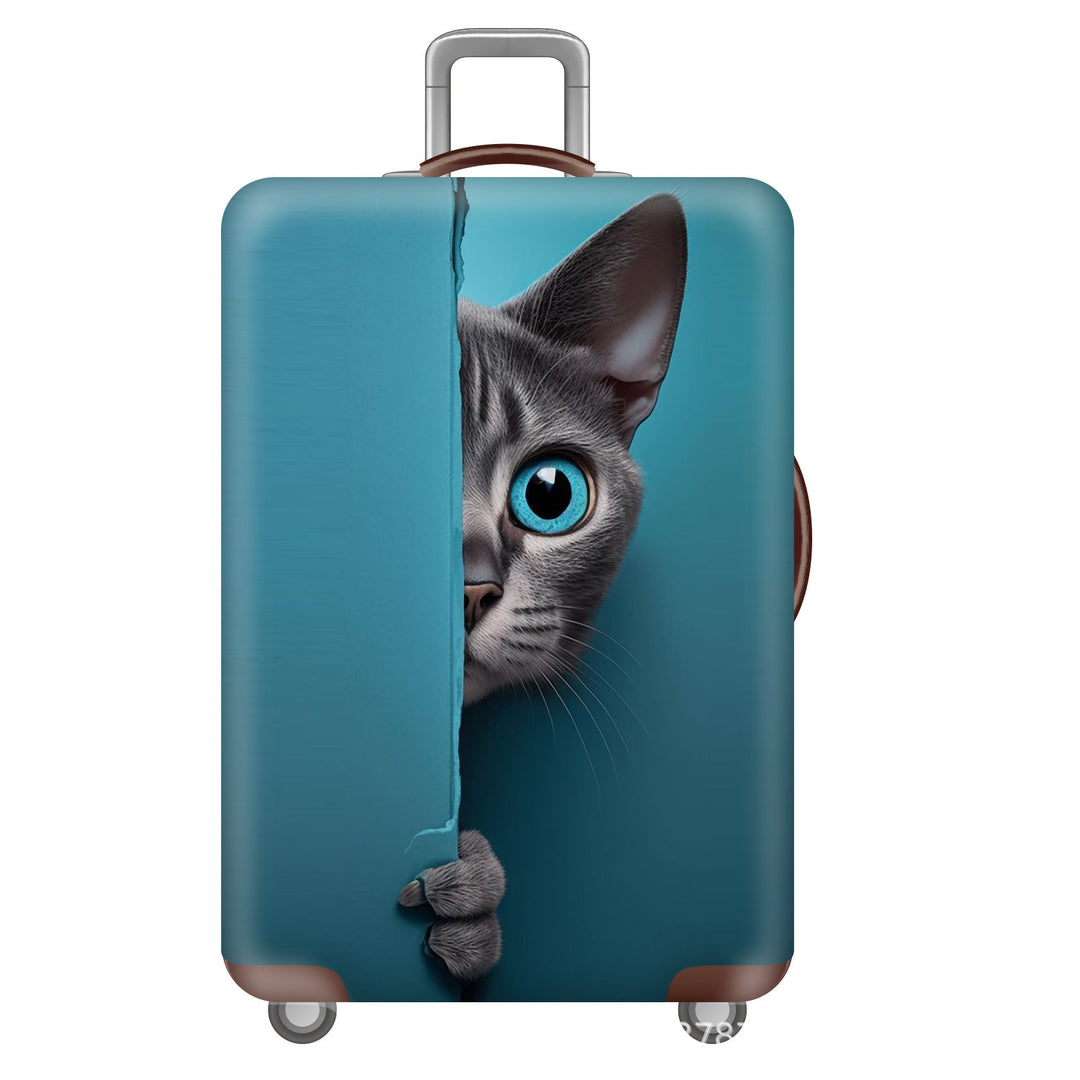 Unisex Hard-shell suitcase with cute cat motif Kalsten