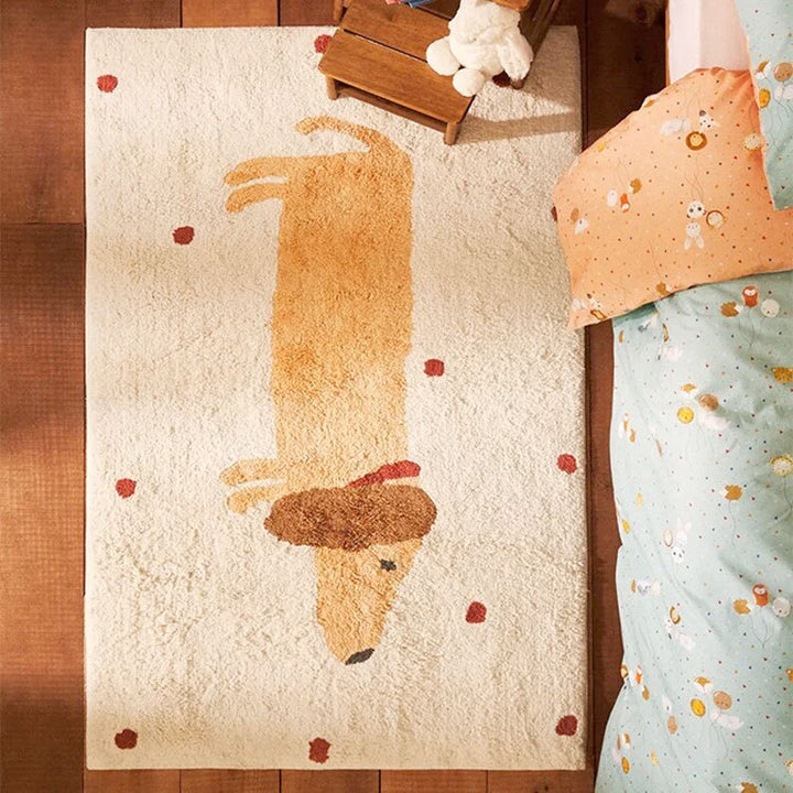Cute Bunny-Themed Decorative Area Rug for Home