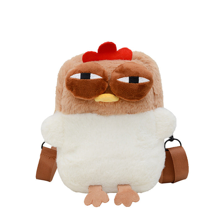 Plush Backpack with Unique Chicken Design Kalsten