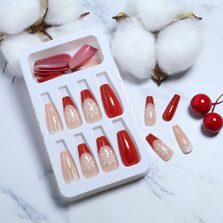 Artistic Glitter Press-On Nail Set Kalsten