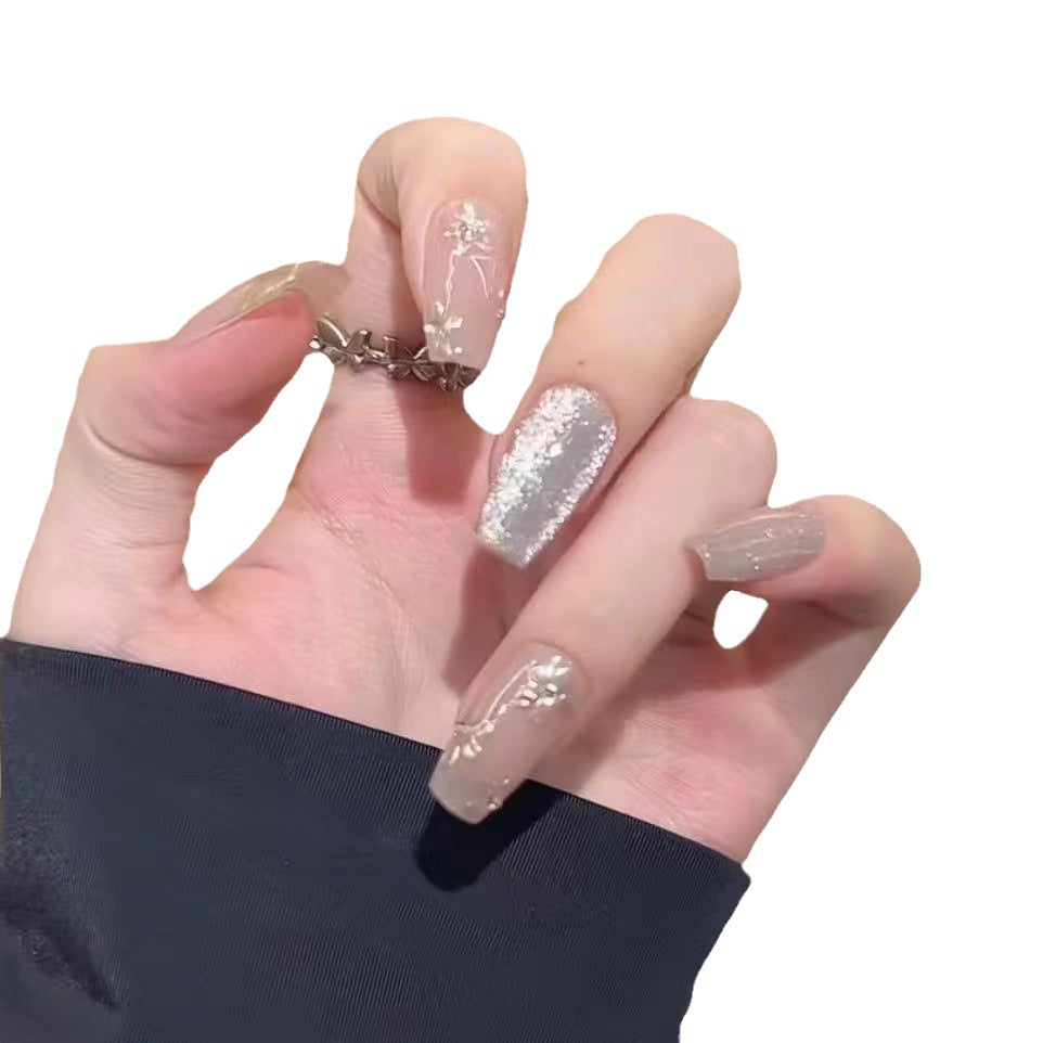 Elegant Sparkling Press-On Nail Set Kalsten
