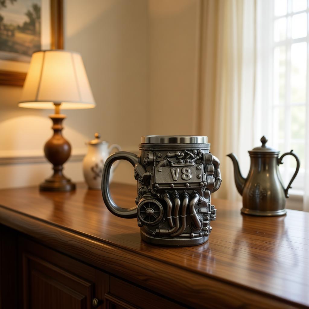 Coffee mug in V8 engine design Kalsten