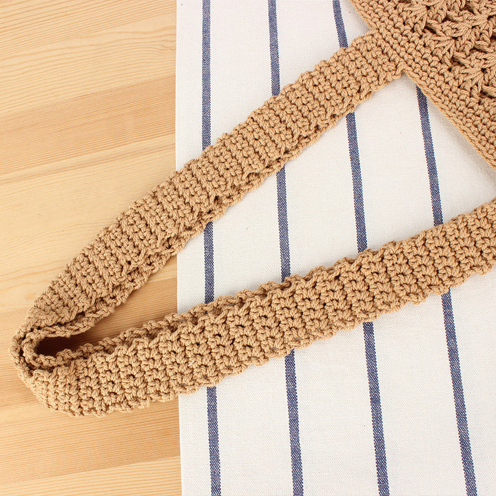 Braided Shopper Bag with Practical Inner Pouch Kalsten