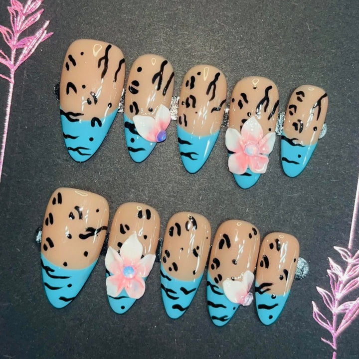 Creative Artistic Press-On Nail Set Kalsten