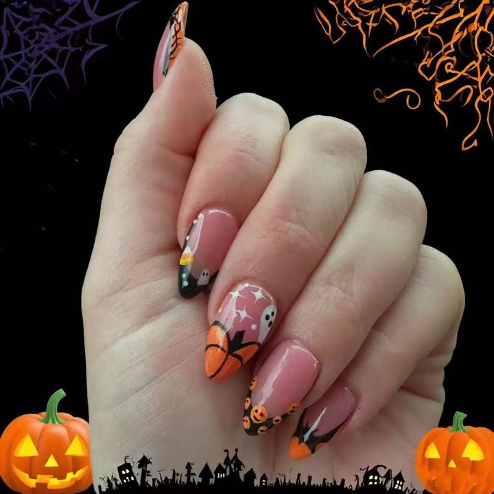 Nail art set with creative Halloween designs Kalsten