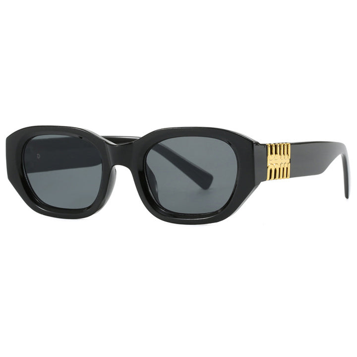 Women's fashionable sunglasses with unique, geometric design and elegant accents Kalsten