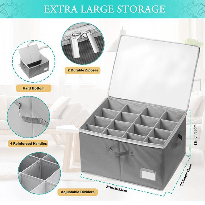 Multifunctional shoe storage box with compartments Kalsten