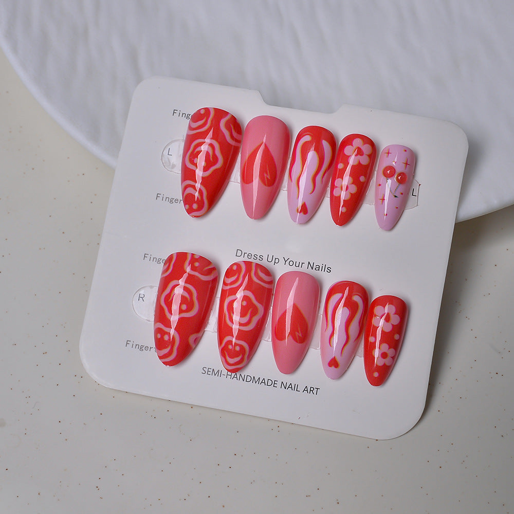 Artistic Press-On Nail Design Set Kalsten