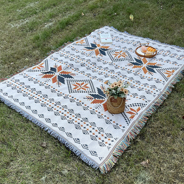 Artistic Geometric Throw Blanket