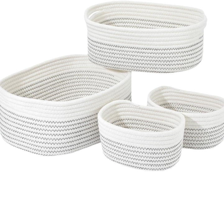 Women's storage basket made of natural cotton material Kalsten