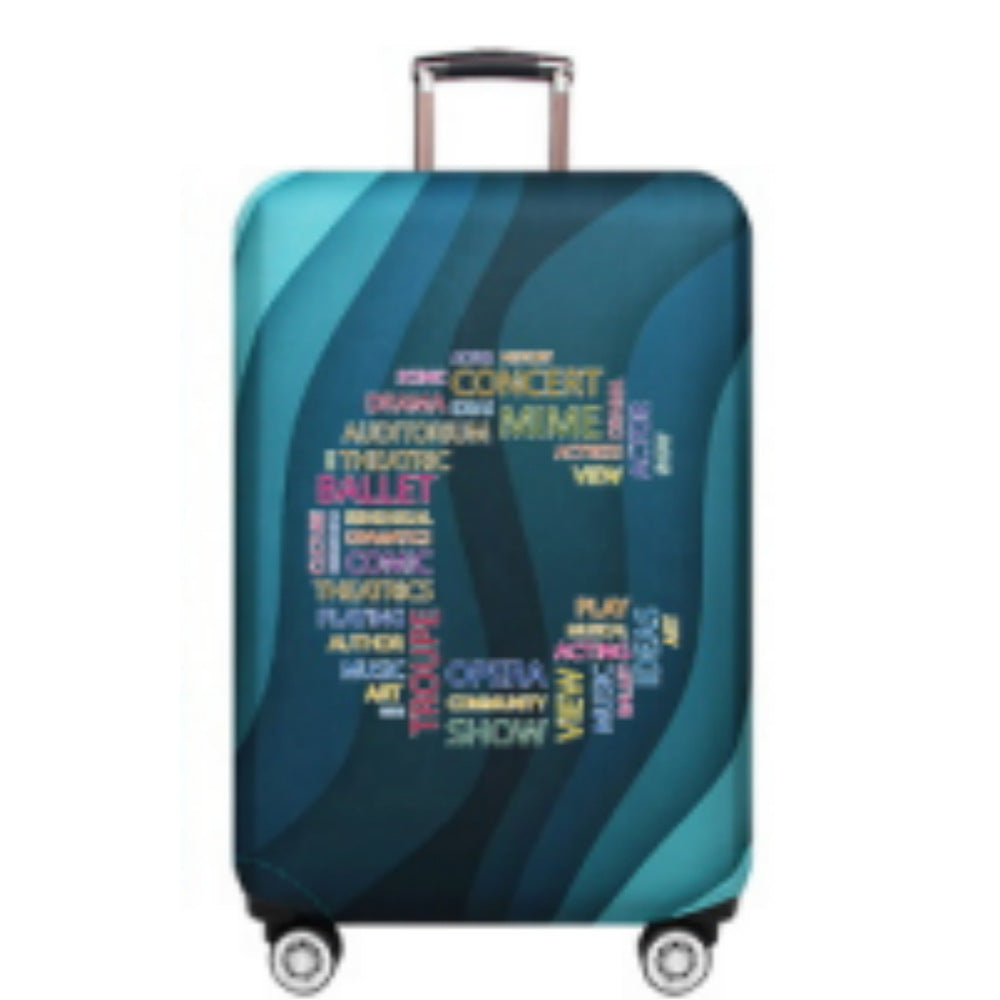 Unisex Hard Shell Suitcase with Creative Cultural Design Kalsten