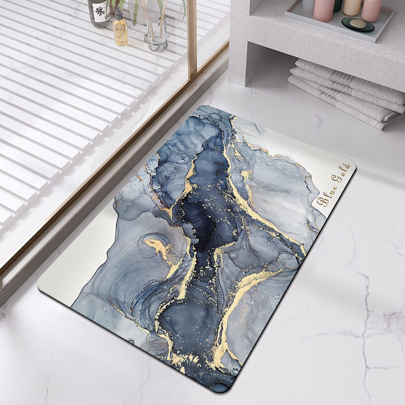 Luxurious Marble Pattern Bath Mat Kalsten