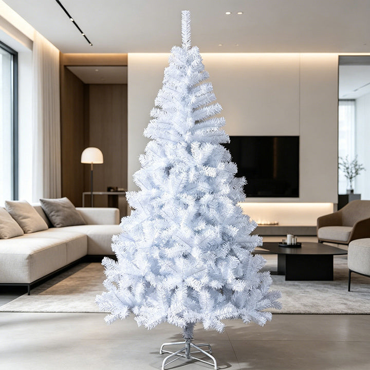 Artificial Snow-Covered Christmas Tree