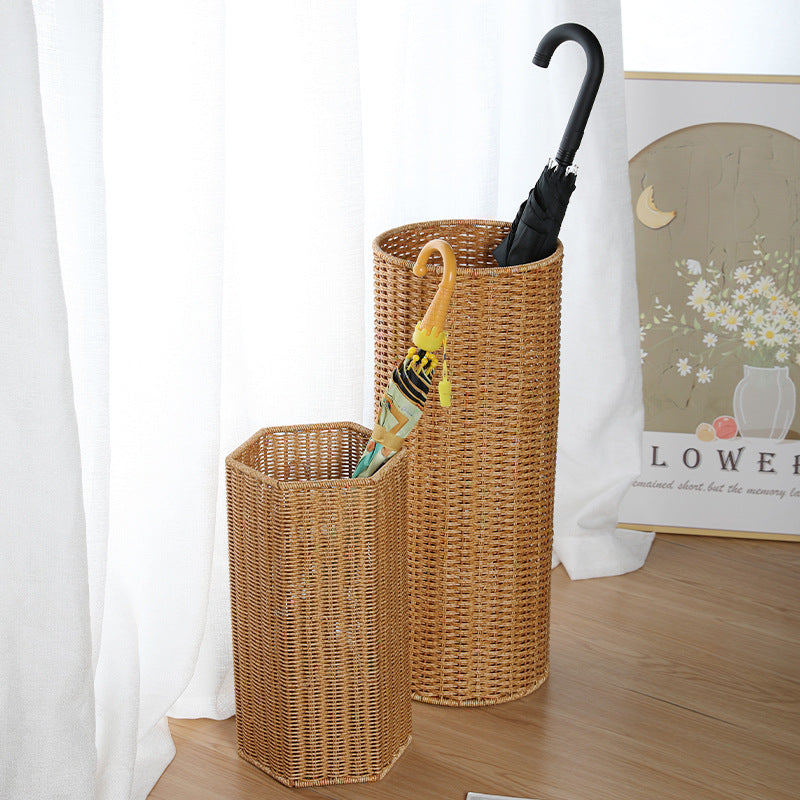Hexagonal Decorative Wicker Storage Container Kalsten
