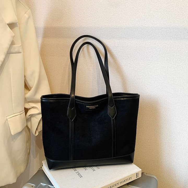 Spacious Suede Tote Bag Kalsten