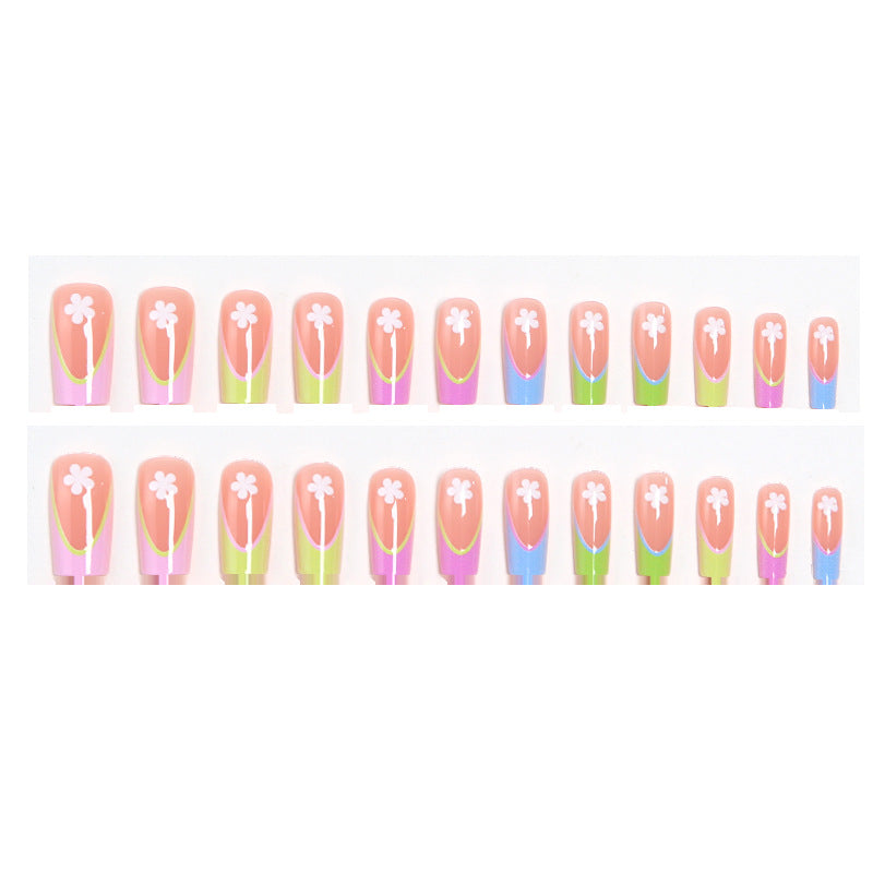 Artificial nails with floral designs Kalsten