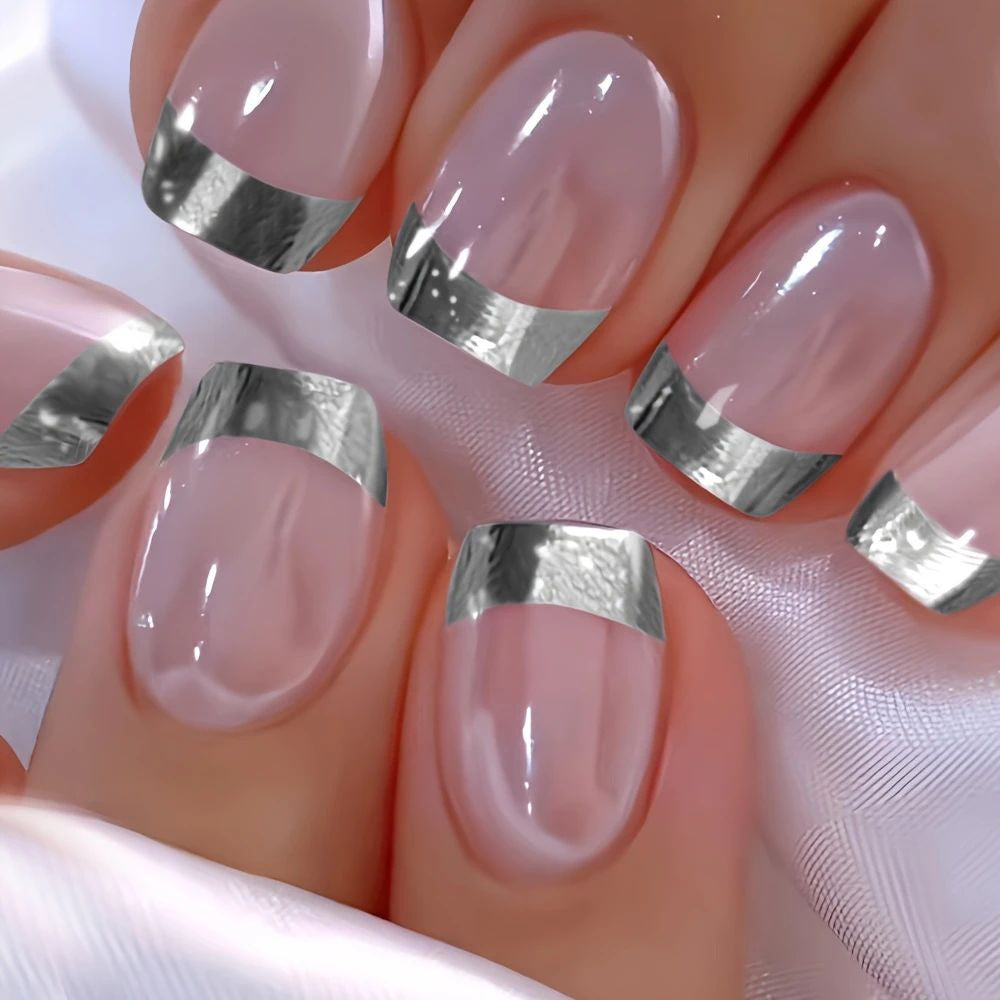 Elegant French Tip Nail Extensions Kalsten