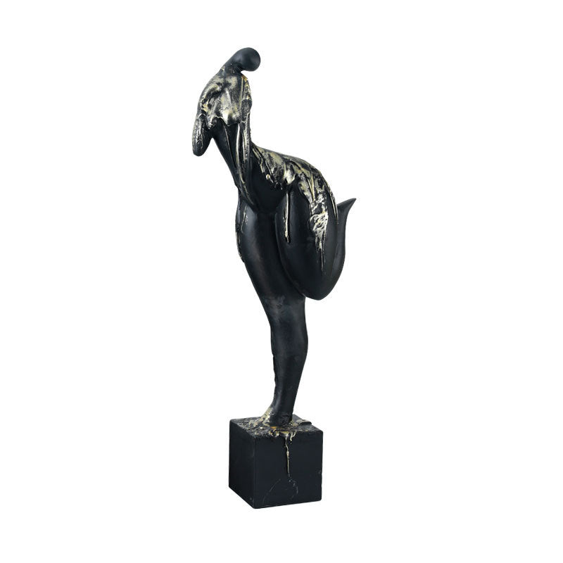 Abstract Decorative Flamingo Sculpture
