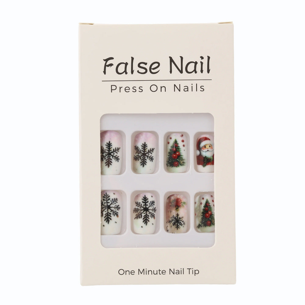 Festive artificial nails with Christmas motifs Kalsten