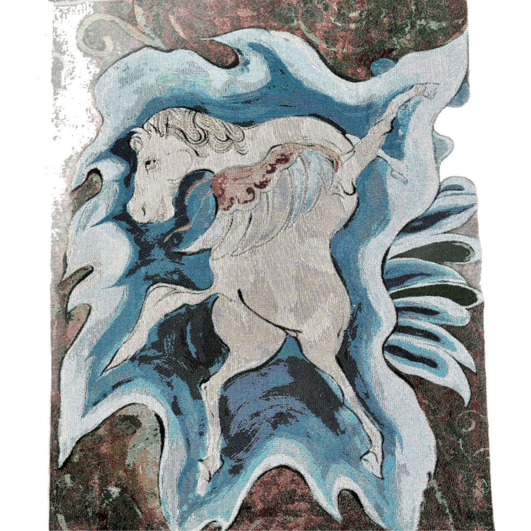 Artistic Unicorn-Themed Throw Blanket