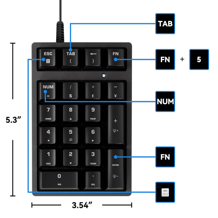 Compact RGB Mechanical Keypad Kalsten
