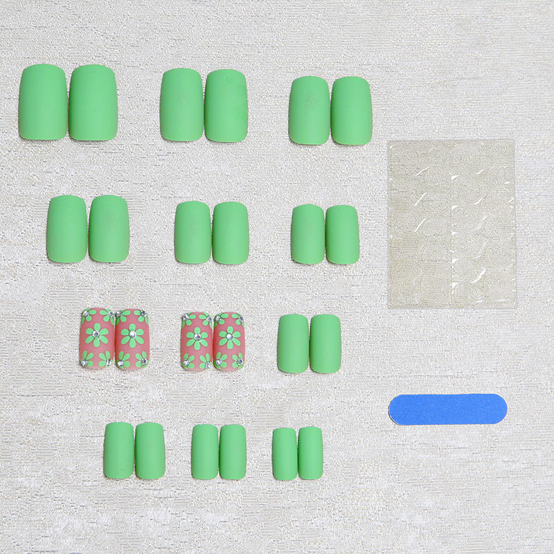 Artificial nails with delicate floral patterns Kalsten