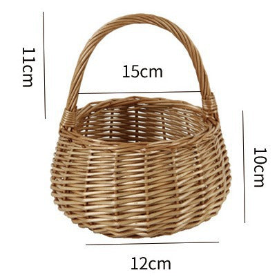 Handwoven basket with handle Kalsten