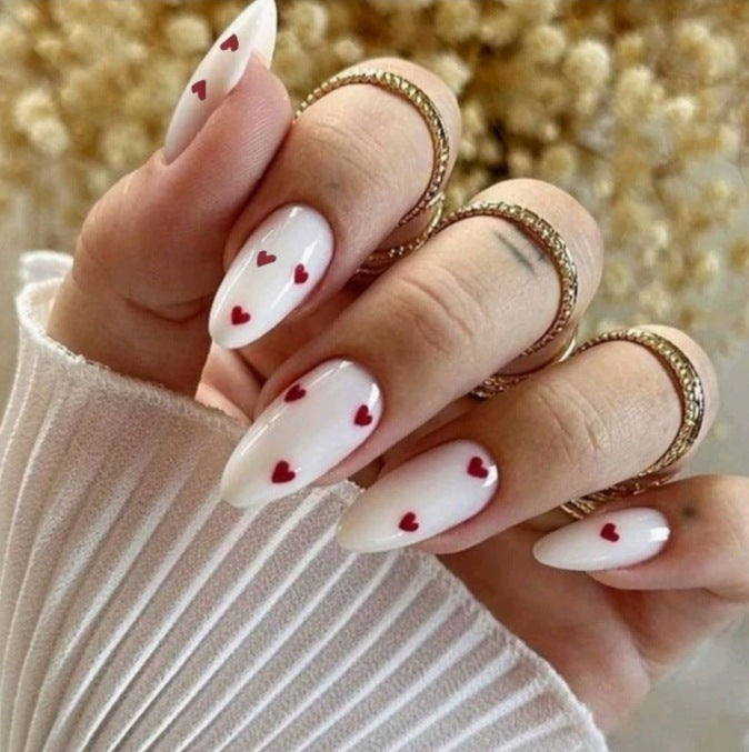Heart-Embellished Nail Art Set Kalsten