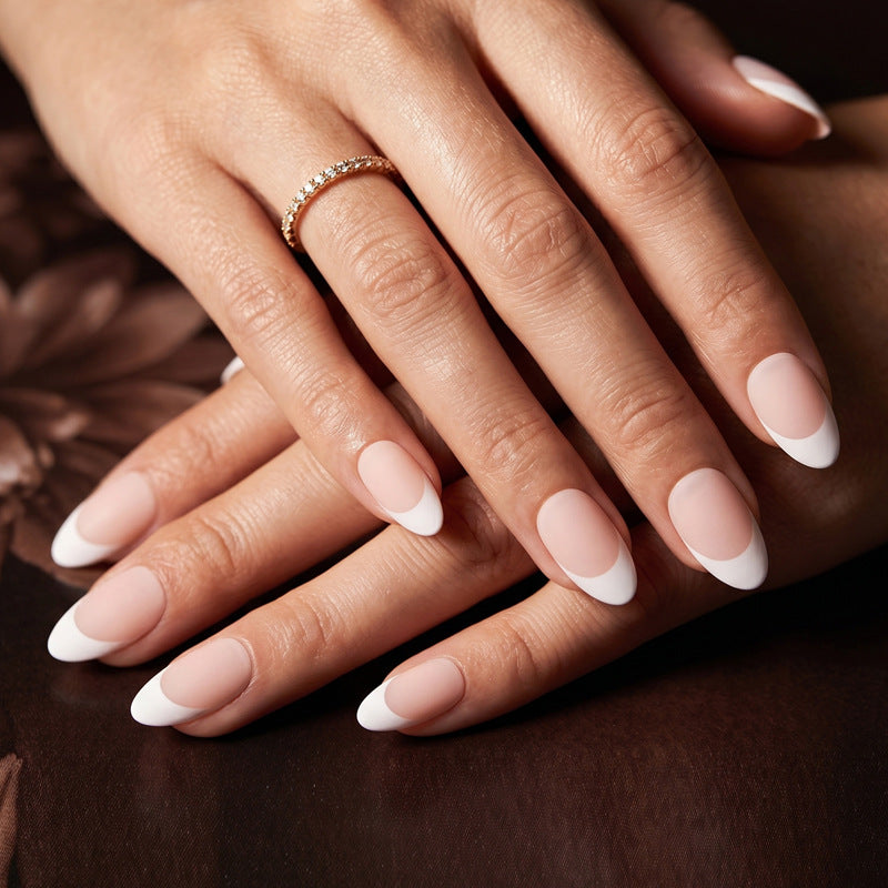 Elegant French Tip Press-On Nails Kalsten 1789389076