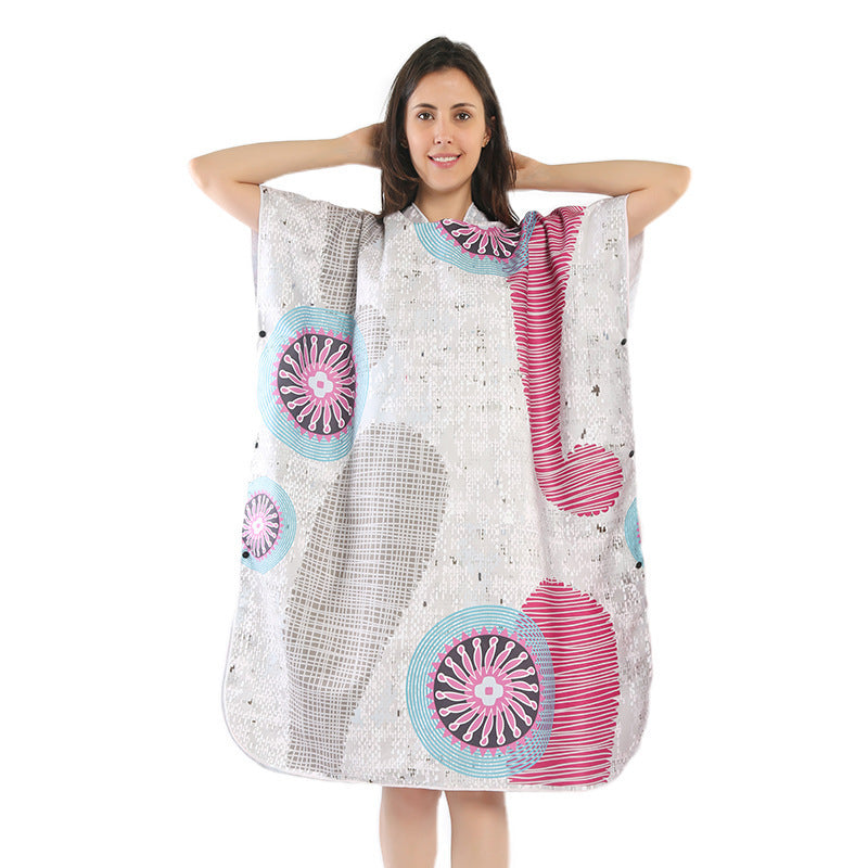 Beach dress with tropical print Kalsten