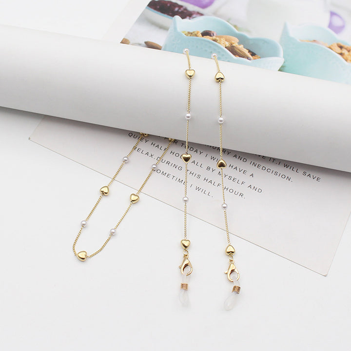 Elegant Pearl Chain Eyewear Holder Kalsten