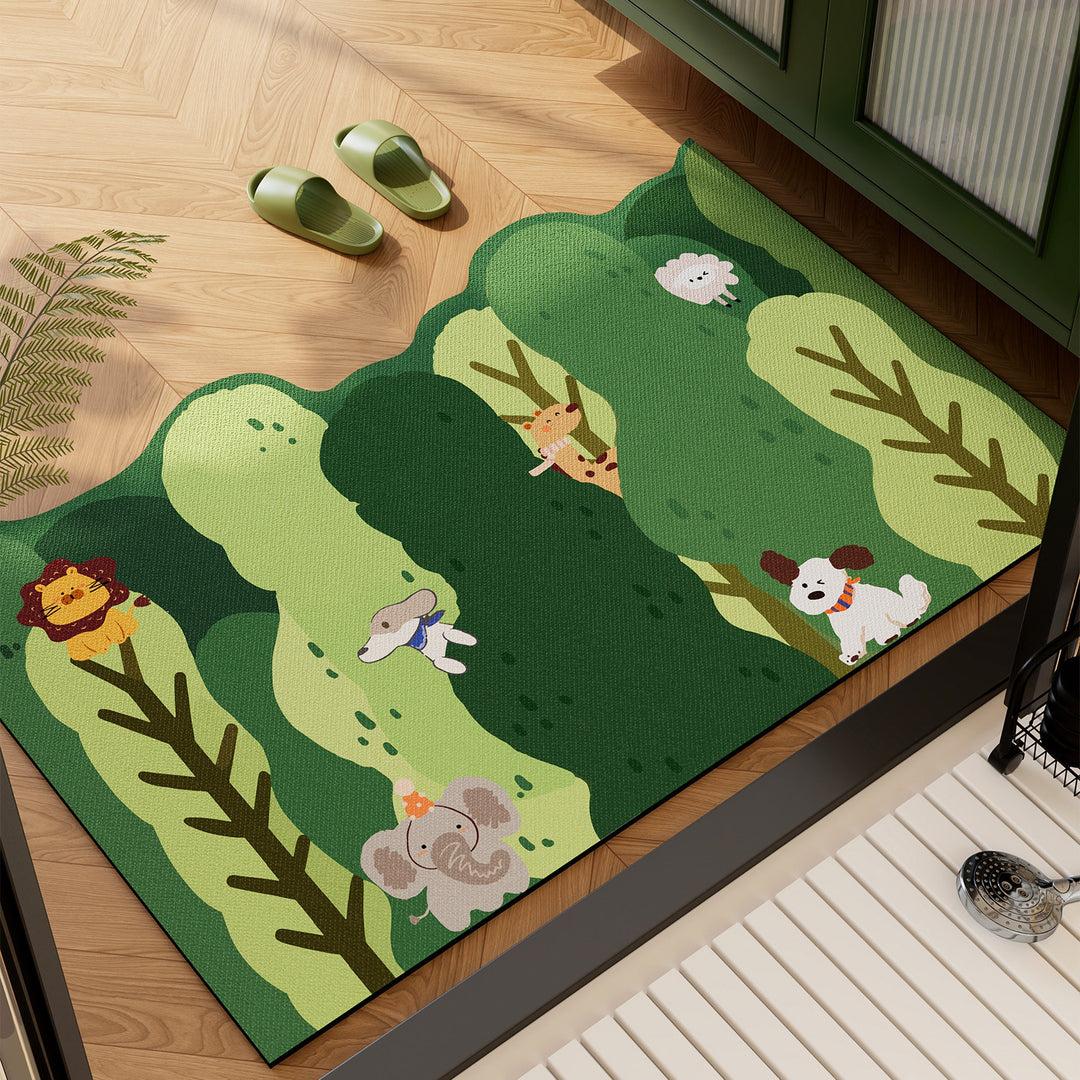 Cartoon Theme Welcome Mat