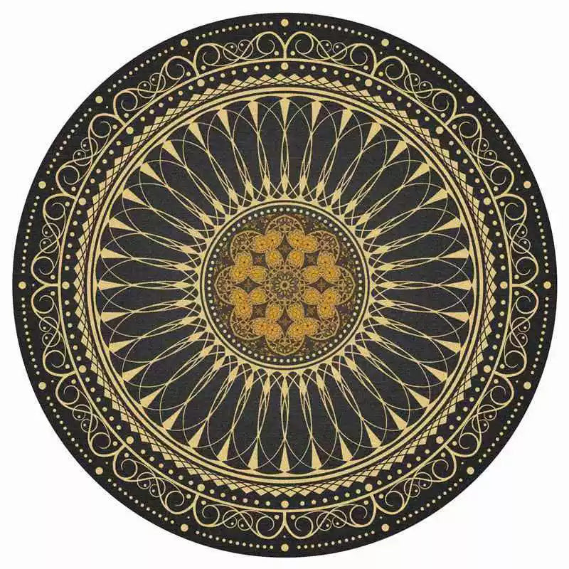 Round Vintage Area Rug