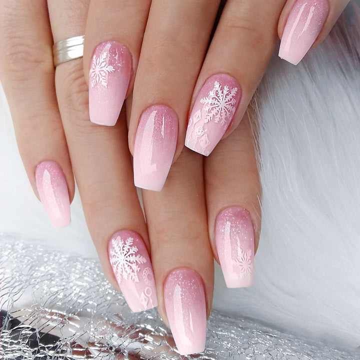 Festive Holiday Themed Press-On Nails Kalsten