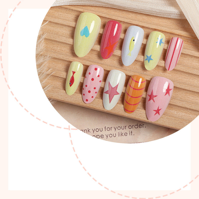 Creative Cartoon-Themed Press-On Nail Collection kalsten