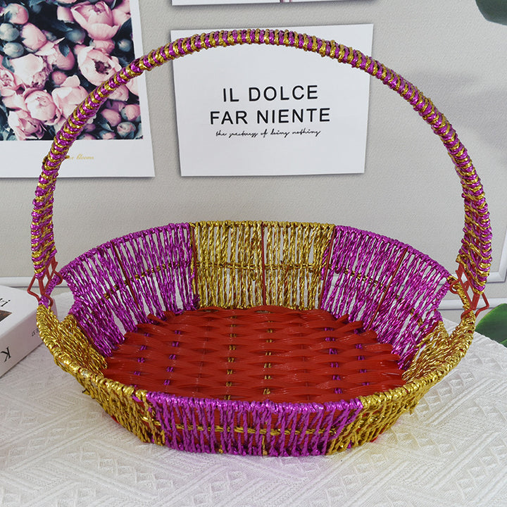 Colorful Decorative Woven Basket Kalsten