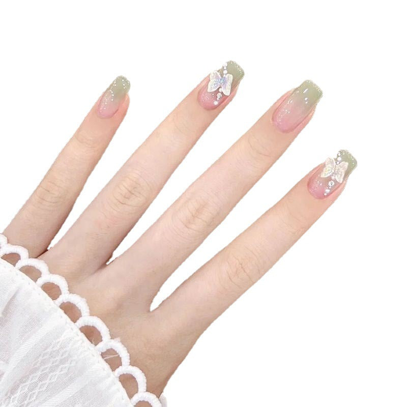 Decorative Butterfly-Design Press-On Nails Kalsten