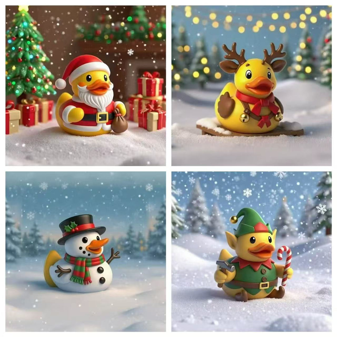 Funny rubber duck in craftsman's outfit Kalsten