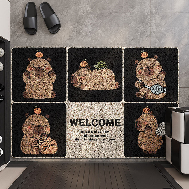 Whimsical Cartoon Welcome Mat