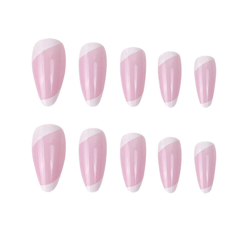 Elegant Stiletto Press-On Nails with French Tip Design Kalsten