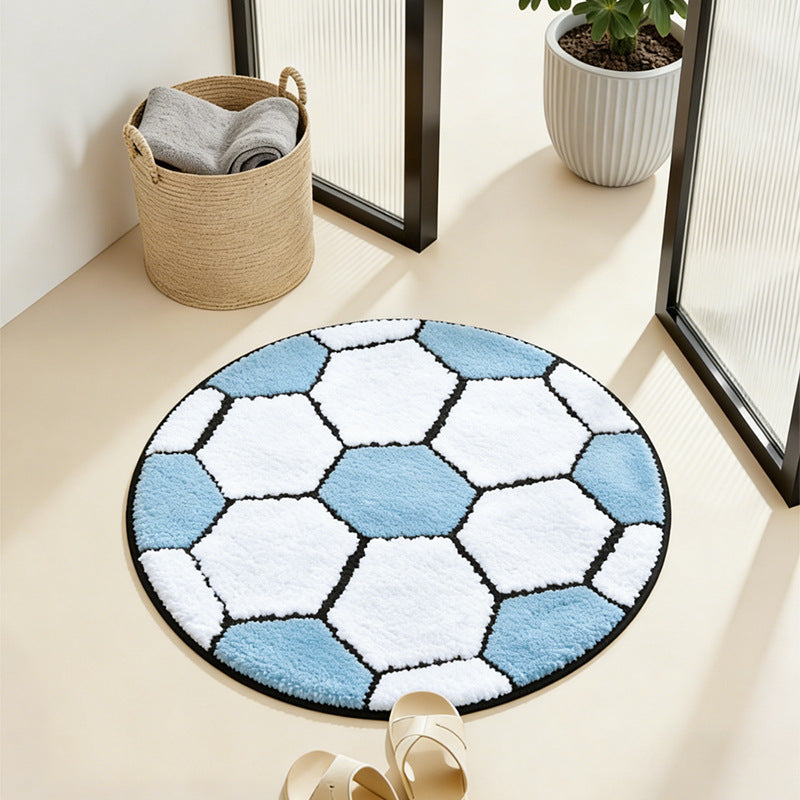 Soccer Theme Bath Mat Kalsten