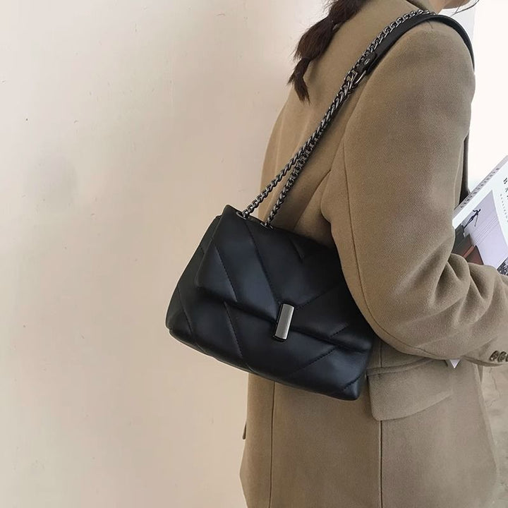 Quilted Leather Crossbody Bag Kalsten