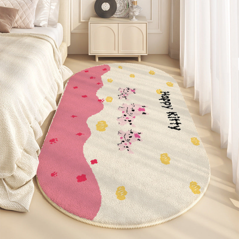 Plush Cartoon-Themed Area Rug