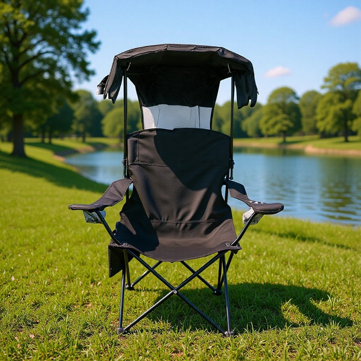 Folding Chair With Sun Protection Kalsten